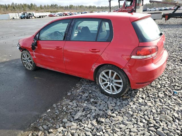 WVWNM7AJ9CW332286 - 2012 VOLKSWAGEN GOLF RED photo 2