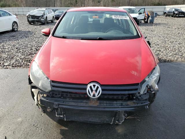 WVWNM7AJ9CW332286 - 2012 VOLKSWAGEN GOLF RED photo 5