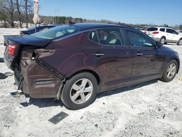 5XXGM4A72EG262470 - 2014 KIA OPTIMA LX PURPLE photo 3