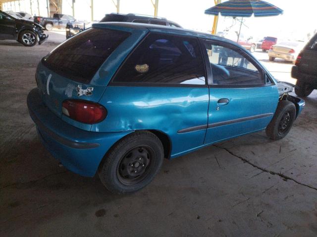 2C1MR2296V6749914 - 1997 GEO METRO LSI TEAL photo 3