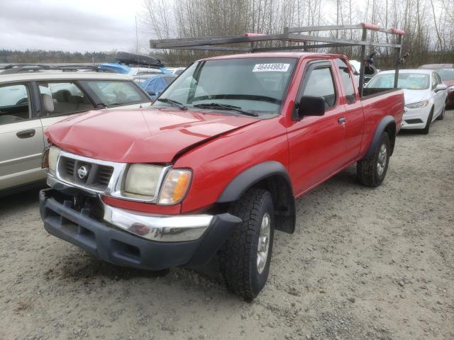 1N6ED26Y0YC320591 - 2000 NISSAN FRONTIER KING CAB XE RED photo 1