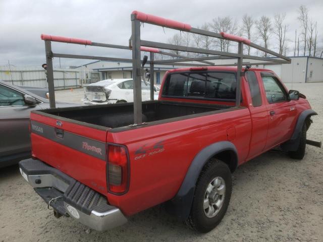 1N6ED26Y0YC320591 - 2000 NISSAN FRONTIER KING CAB XE RED photo 3