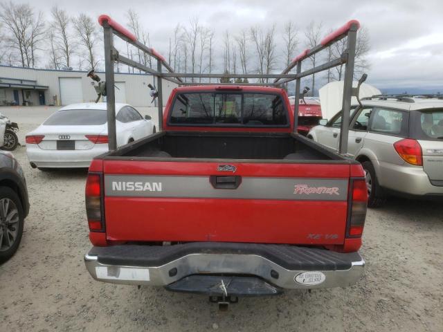 1N6ED26Y0YC320591 - 2000 NISSAN FRONTIER KING CAB XE RED photo 6