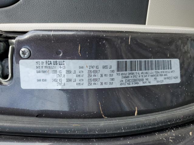 2C4RC1EG8KR702490 - 2019 CHRYSLER PACIFICA TOURING L PLUS GRAY photo 13