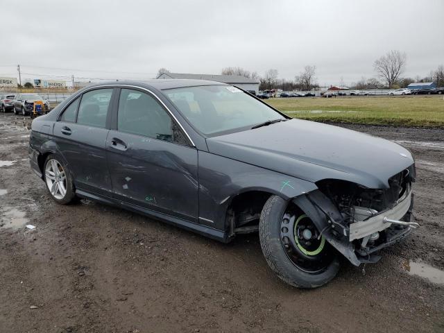 WDDGF8AB3DR254336 - 2013 MERCEDES-BENZ C 300 4MATIC GRAY photo 4