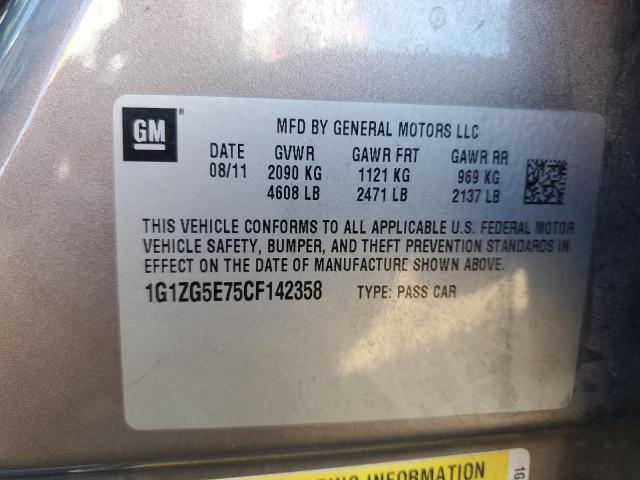 1G1ZG5E75CF142358 - 2012 CHEVROLET MALIBU LTZ GRAY photo 13