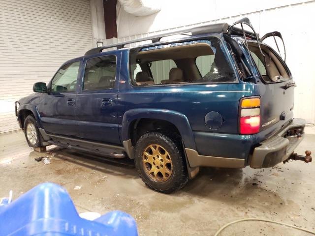 3GNFK16Z85G231075 - 2005 CHEVROLET SUBURBAN K1500 BLUE photo 2