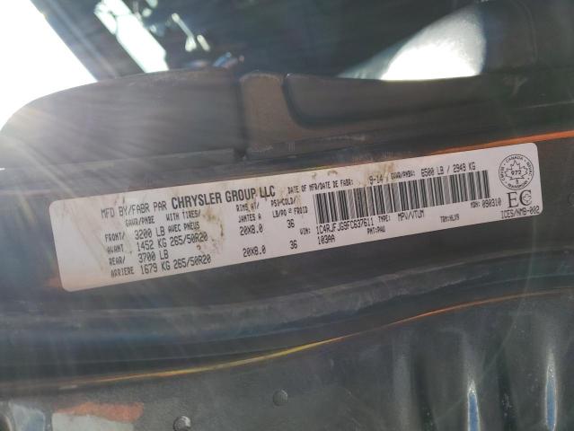 1C4RJFJG9FC637611 - 2015 JEEP GRAND CHER SUMMIT ნაცრისფერი ფოტო 13