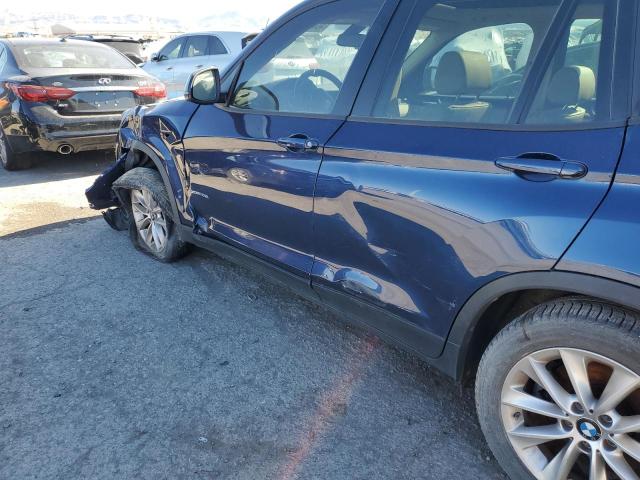 5UXWX9C51F0D47722 - 2015 BMW X3 XDRIVE28I BLUE photo 10