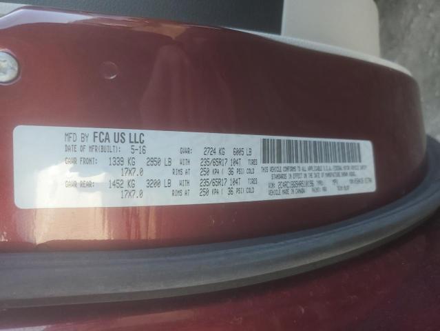 2C4RC1BG5HR510196 - 2017 CHRYSLER PACIFICA TOURING L 勃艮第红 照片 14