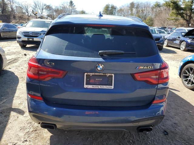 5UXTS3C57J0Y94076 - 2018 BMW X3 XDRIVEM40I BLUE photo 6