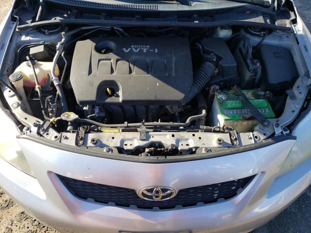 2T1BU40E19C149696 - 2009 TOYOTA COROLLA BASE SILVER photo 11