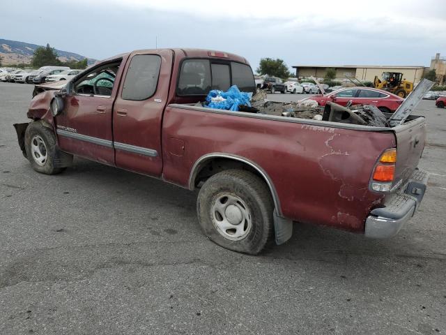 5TBRN34163S381618 - 2003 TOYOTA TUNDRA ACCESS CAB SR5 RED photo 2