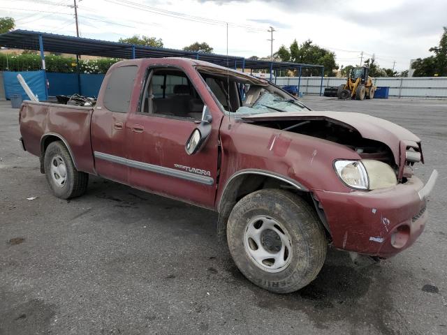 5TBRN34163S381618 - 2003 TOYOTA TUNDRA ACCESS CAB SR5 RED photo 4