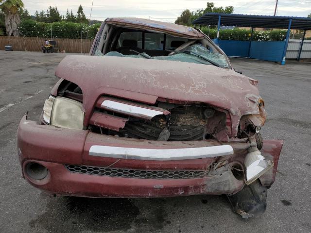 5TBRN34163S381618 - 2003 TOYOTA TUNDRA ACCESS CAB SR5 RED photo 5