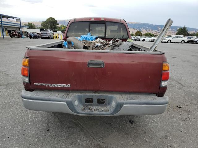 5TBRN34163S381618 - 2003 TOYOTA TUNDRA ACCESS CAB SR5 RED photo 6