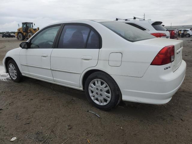 2HGES16685H554781 - 2005 HONDA CIVIC LX WHITE photo 2