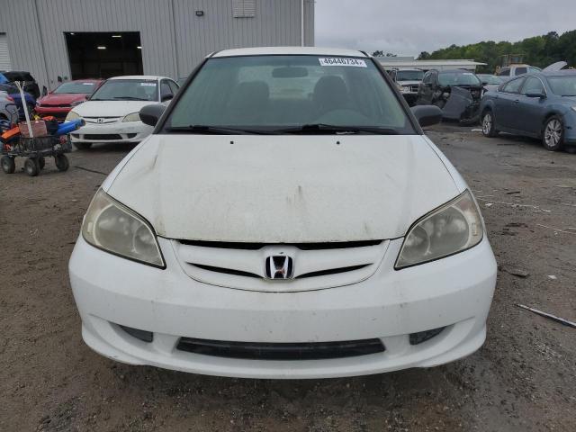 2HGES16685H554781 - 2005 HONDA CIVIC LX WHITE photo 5