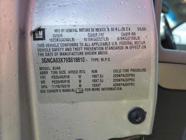 3GNCA63X79S618810 - 2009 CHEVROLET HHR SS 银色 照片 12