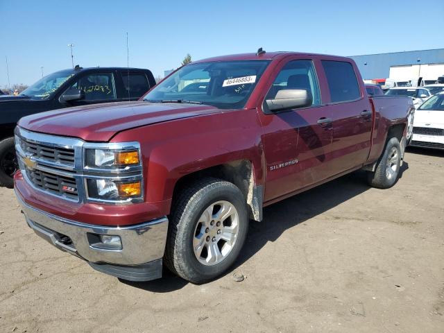 3GCUKREC1EG411039 - 2014 CHEVROLET 1500 K1500 LT MAROON photo 1