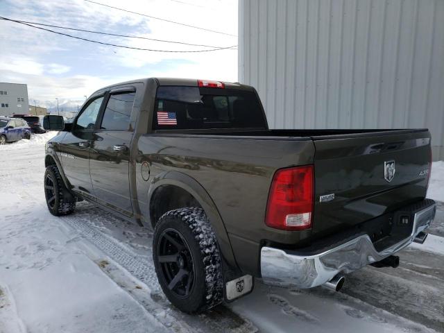 1C6RD7NT2CS173171 - 2012 DODGE RAM 1500 LARAMIE GREEN photo 2