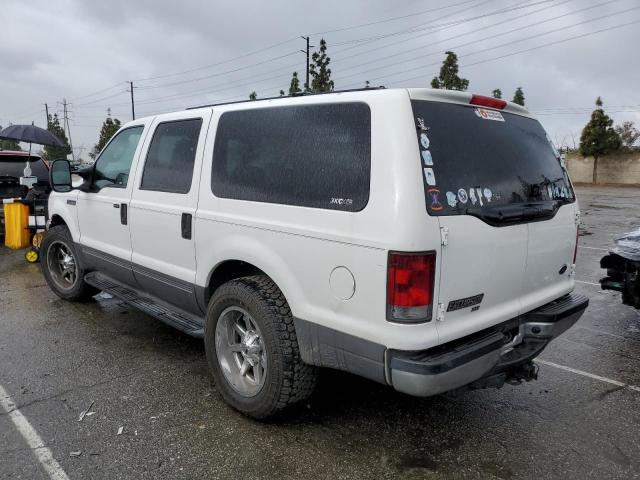 1FMNU40L24EA00811 - 2004 FORD EXCURSION XLT WHITE photo 2