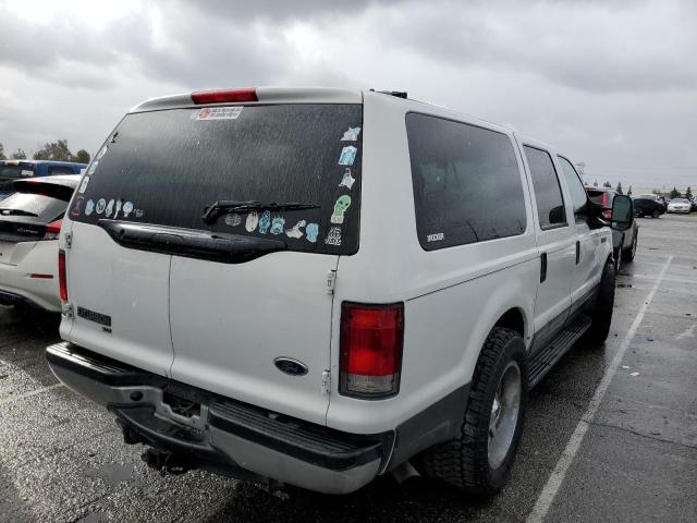 1FMNU40L24EA00811 - 2004 FORD EXCURSION XLT WHITE photo 3