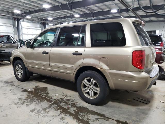 5FNYF18415B009605 - 2005 HONDA PILOT EX TAN photo 2