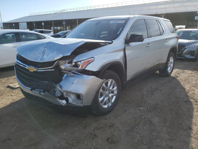 1GNERFKW1MJ245025 - 2021 CHEVROLET TRAVERSE LS SILVER photo 1