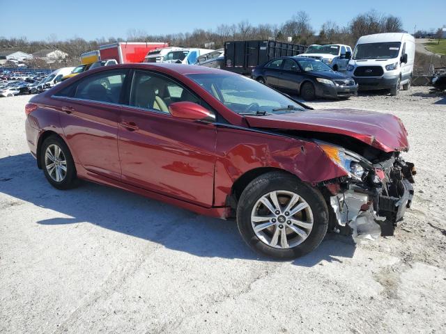 5NPEB4AC0BH259898 - 2011 HYUNDAI SONATA GLS BURGUNDY photo 4