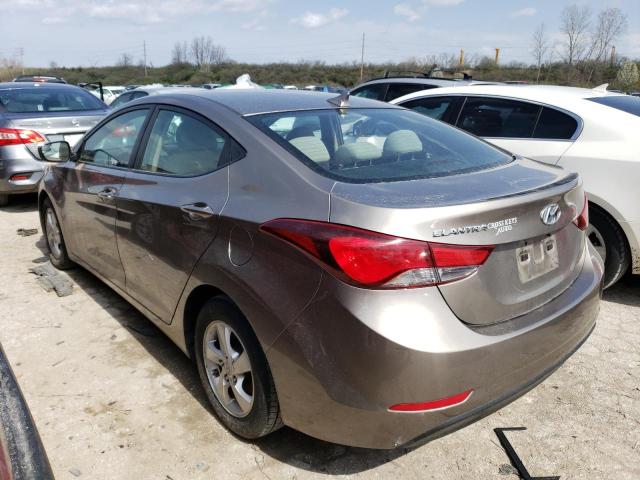 5NPDH4AE1EH522786 - 2014 HYUNDAI ELANTRA SE GRAY photo 2