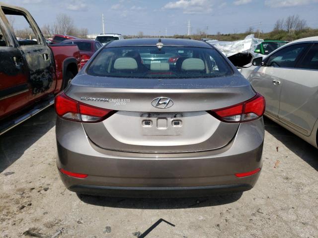 5NPDH4AE1EH522786 - 2014 HYUNDAI ELANTRA SE GRAY photo 6