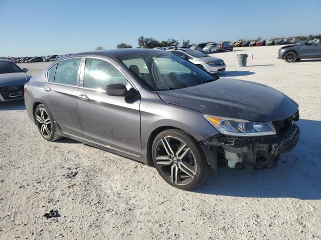 1HGCR2F56GA076717 - 2016 HONDA ACCORD SPORT GRAY photo 4