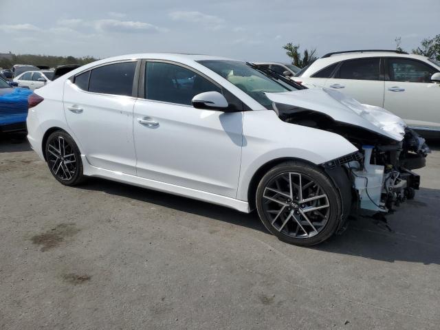 KMHD04LB5KU832818 - 2019 HYUNDAI ELANTRA SPORT WHITE photo 4