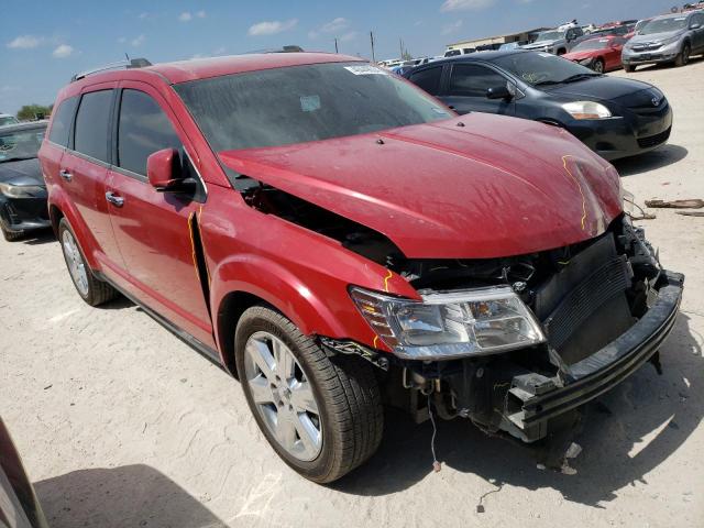 3C4PDCDG3ET159018 - 2014 DODGE JOURNEY LIMITED RED photo 4