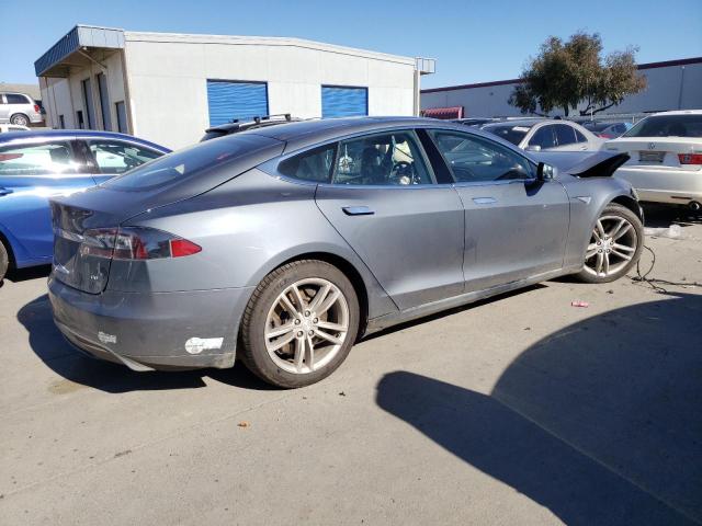 5YJSA1AG8DFP08995 - 2013 TESLA MODEL S GRAY photo 3