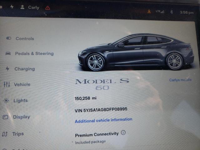 5YJSA1AG8DFP08995 - 2013 TESLA MODEL S ნაცრისფერი ფოტო 9