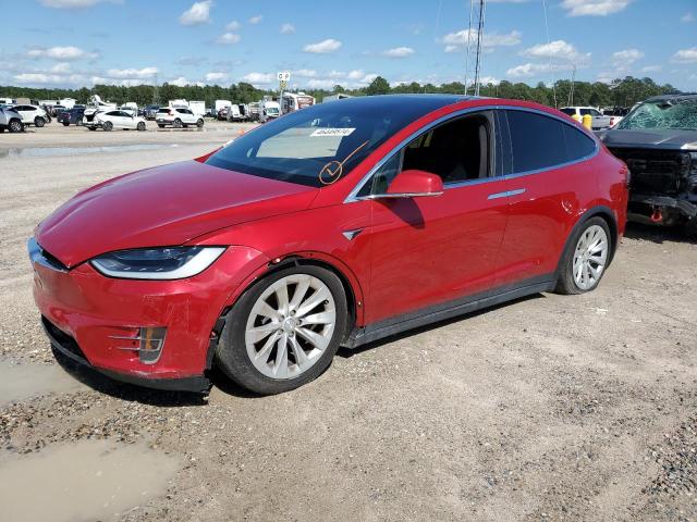 5YJXCBE22HF049404 - 2017 TESLA MODEL X RED photo 1