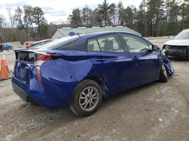 JTDKARFU4H3538408 - 2017 TOYOTA PRIUS BLUE photo 3