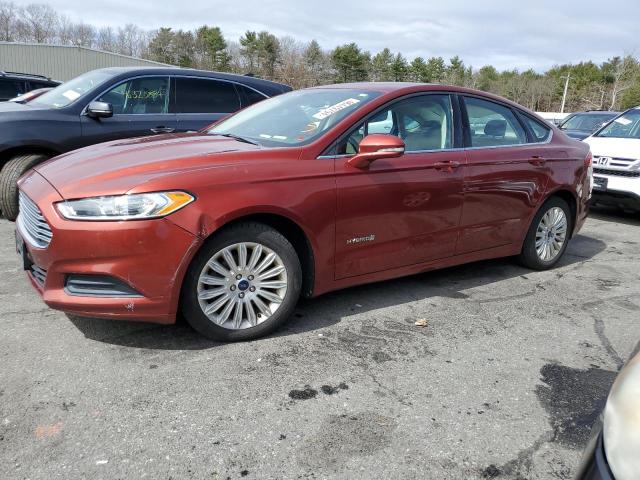 3FA6P0LU8ER263872 - 2014 FORD FUSION SE HYBRID MAROON photo 1