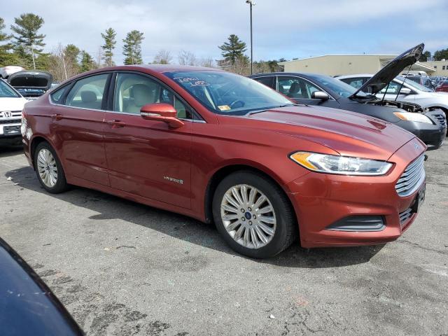 3FA6P0LU8ER263872 - 2014 FORD FUSION SE HYBRID MAROON photo 4