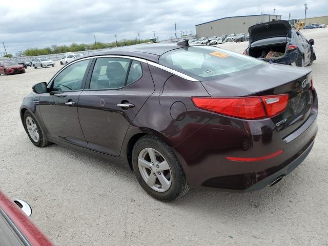 5XXGM4A72EG327804 - 2014 KIA OPTIMA LX MAROON photo 2