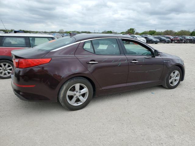 5XXGM4A72EG327804 - 2014 KIA OPTIMA LX MAROON photo 3