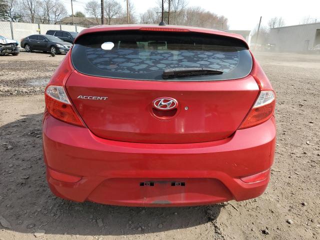 KMHCU5AE8DU076729 - 2013 HYUNDAI ACCENT GLS RED photo 6