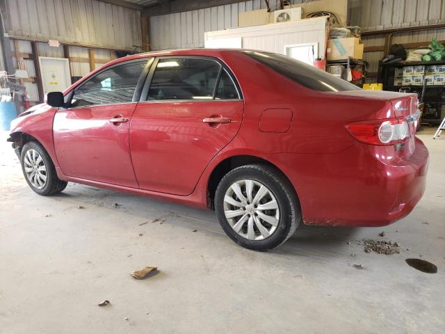 2T1BU4EE5DC056133 - 2013 TOYOTA COROLLA BASE RED photo 2