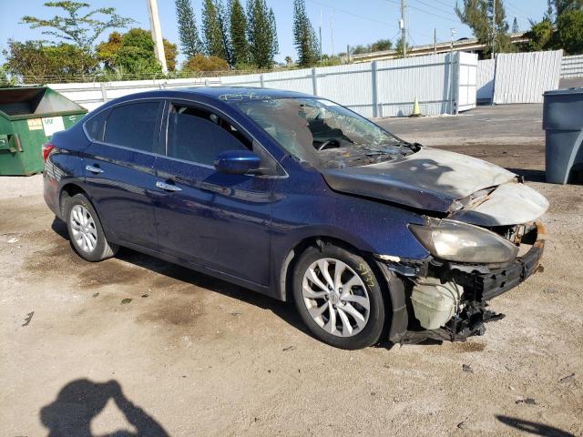 3N1AB7AP3KY398299 - 2019 NISSAN SENTRA S BLUE photo 4