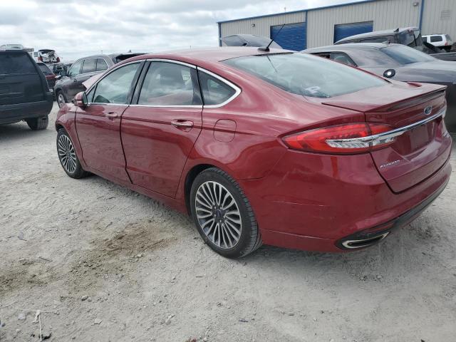 3FA6P0D96JR212228 - 2018 FORD FUSION TITANIUM/PLATINUM RED photo 2