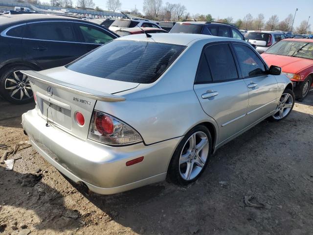 JTHBD192X20054768 - 2002 LEXUS IS 300 SILVER photo 3