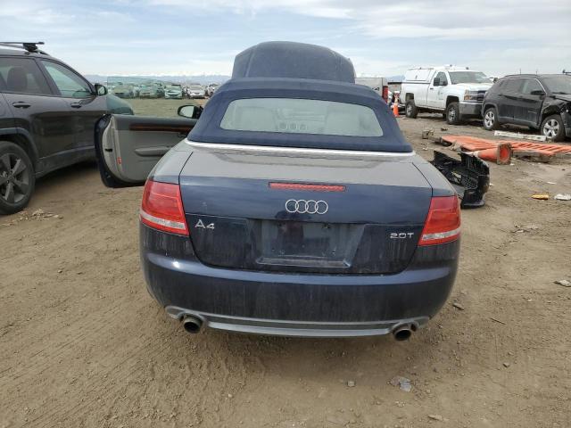 WAUAF48HX9K005791 - 2009 AUDI A4 2.0T CABRIOLET BLUE photo 6