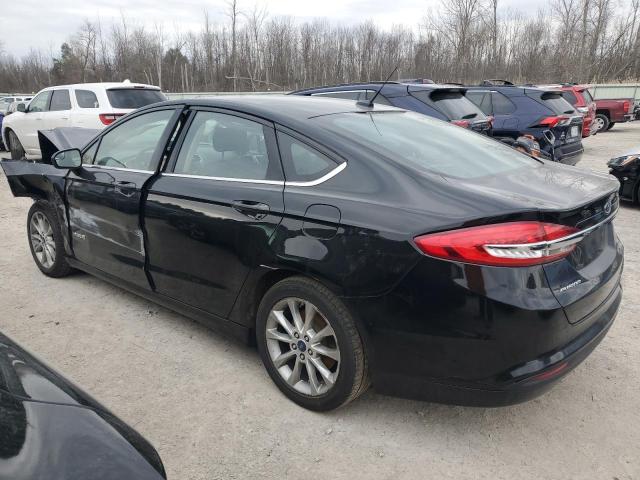 3FA6P0LUXHR356235 - 2017 FORD FUSION SE HYBRID BLACK photo 2